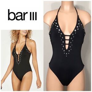 Bar lll ladder strap studded swimsuit. NWOT